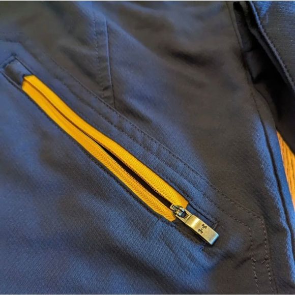 Under Armour U.S. Navy All Season Loose sz L Mens 1/4 Zip Hoodie Jacket Blue - Picture 7 of 10